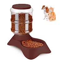 Comedero Automático para Mascotas 3 Kg Marrón